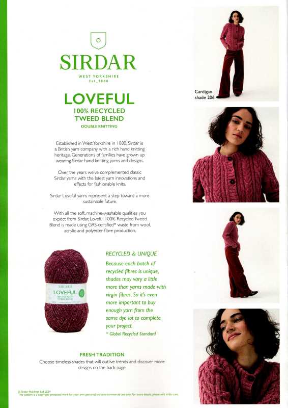 Knitting Pattern - Sirdar 10777 - Loveful DK - Ladies Cardigan